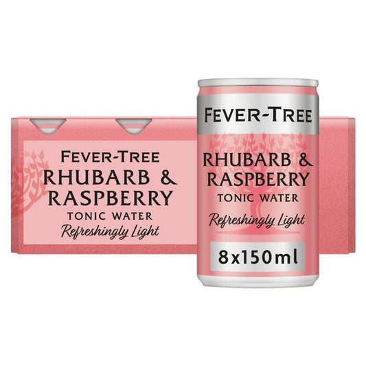 Fever-Tree Light Rhubarb & Raspberry Tonic Cans Adult Soft Drinks & Mixers M&S Title  