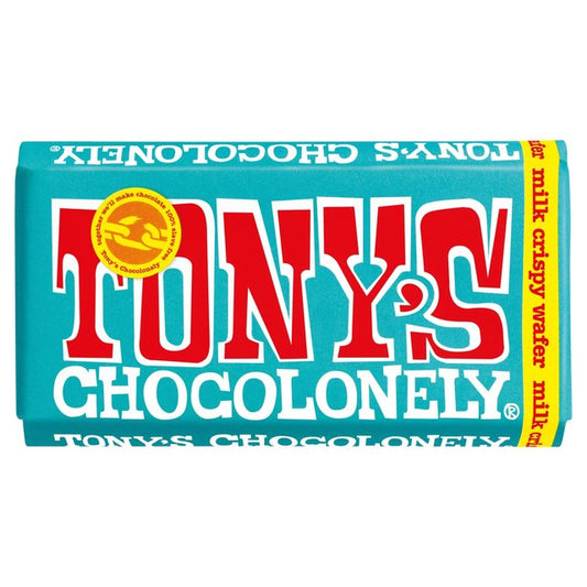 Tony's Chocolonely Milk Crispy Wafer Sweets M&S Title  