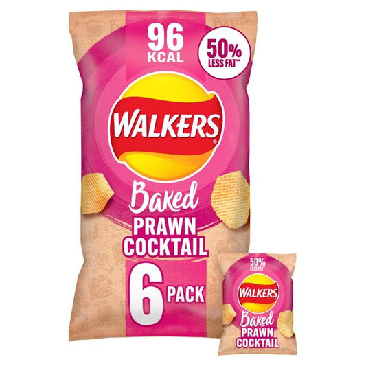 Walkers Baked Prawn Cocktail Multipack Snacks Crisps, Nuts & Snacking Fruit M&S Title  