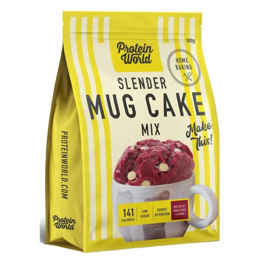 Protein World Slender Red Velvet Mug Cake Mix Diet & Detox M&S Title  
