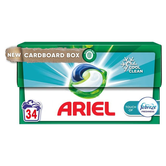 Ariel 3in1 With Febreze Pods Washing Capsules 34 Washes Laundry M&S   