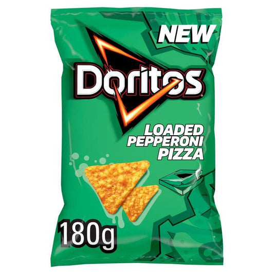 Doritos Loaded Pepperoni Pizza Tortilla Sharing Chips WORLD FOODS M&S Title  