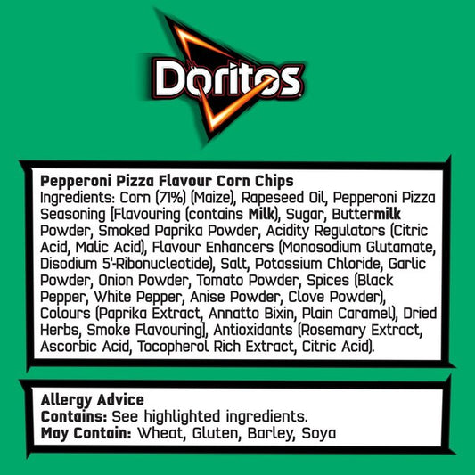 Doritos Loaded Pepperoni Pizza Tortilla Sharing Chips WORLD FOODS M&S   