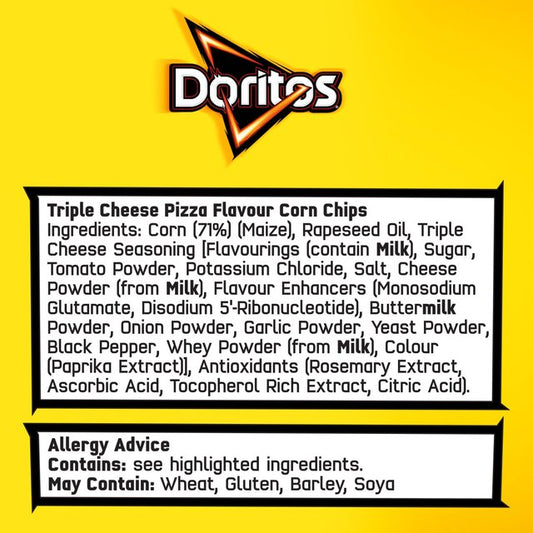 Doritos Triple Cheese Pizza Tortilla Sharing Chips Crisps, Nuts & Snacking Fruit M&S   