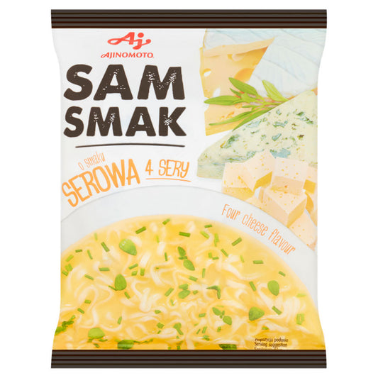 SamSmak Four Cheese Flavour Instant Soup With Noodles East Asian Food ASDA   