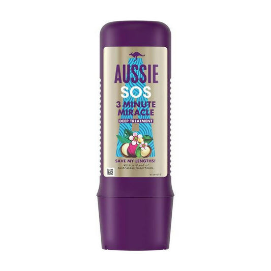 Aussie SOS Save My Lengths! 3 Minute Miracle Deep Treatment Hair Mask 225ml shampoo & conditioners Sainsburys   