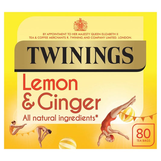 Twinings Lemon & Ginger Tea, 80 Tea Bags Tea M&S Title  