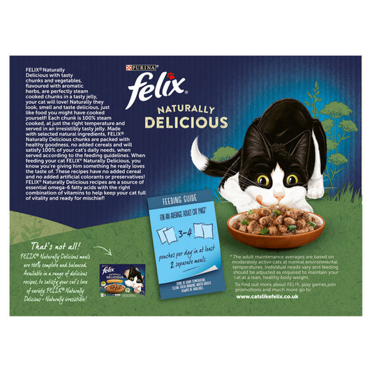 Felix Naturally Delicious Farm Selection in Jelly Wet Cat Food Cat Food & Accessories ASDA   