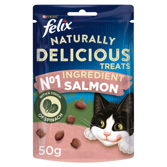 Felix Naturally Delicious Cat Treats Salmon Cat Food & Accessories ASDA   