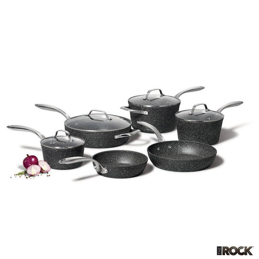 Starfrit The Rock 10 Piece Cookware Set Cookware & Bakeware Costco UK   