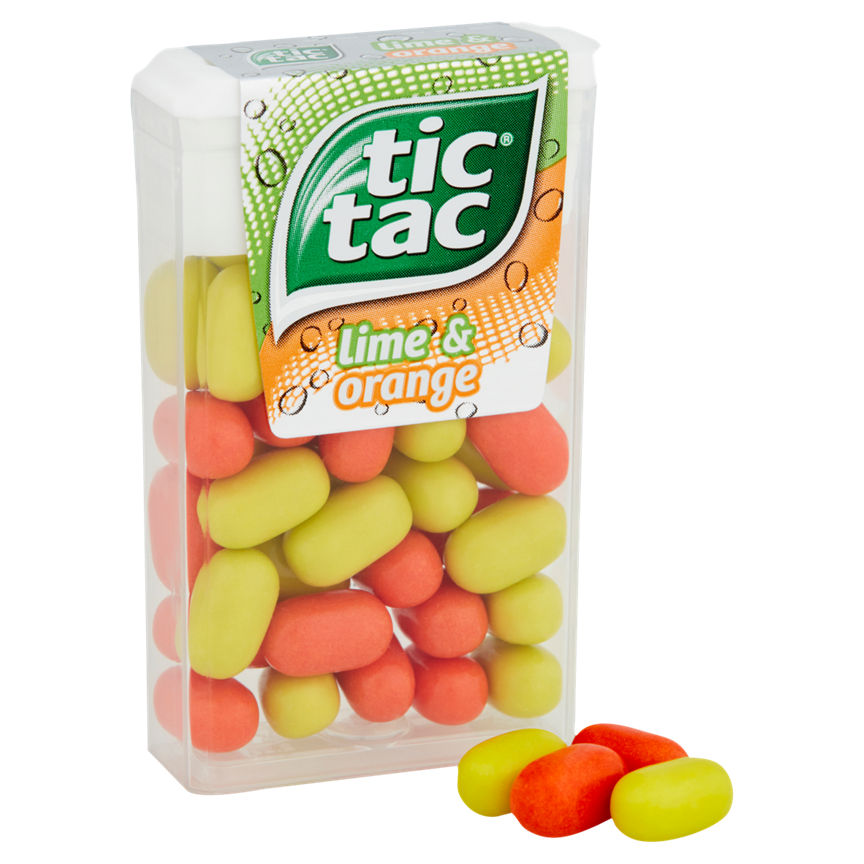 Tic Tac Lime & Orange Snacks & Confectionery ASDA   