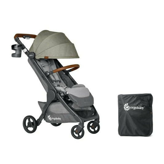 Ergobaby Metro+ Deluxe Compact City Stroller with Carry Bag - Empire State Green Stroller and carry bag McGrocer Direct   