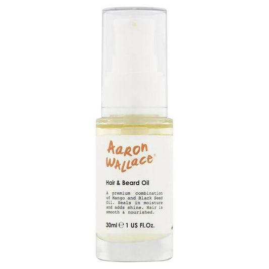 Aaron Wallace Hair & Beard Oil 30ml shampoo & conditioners Sainsburys   