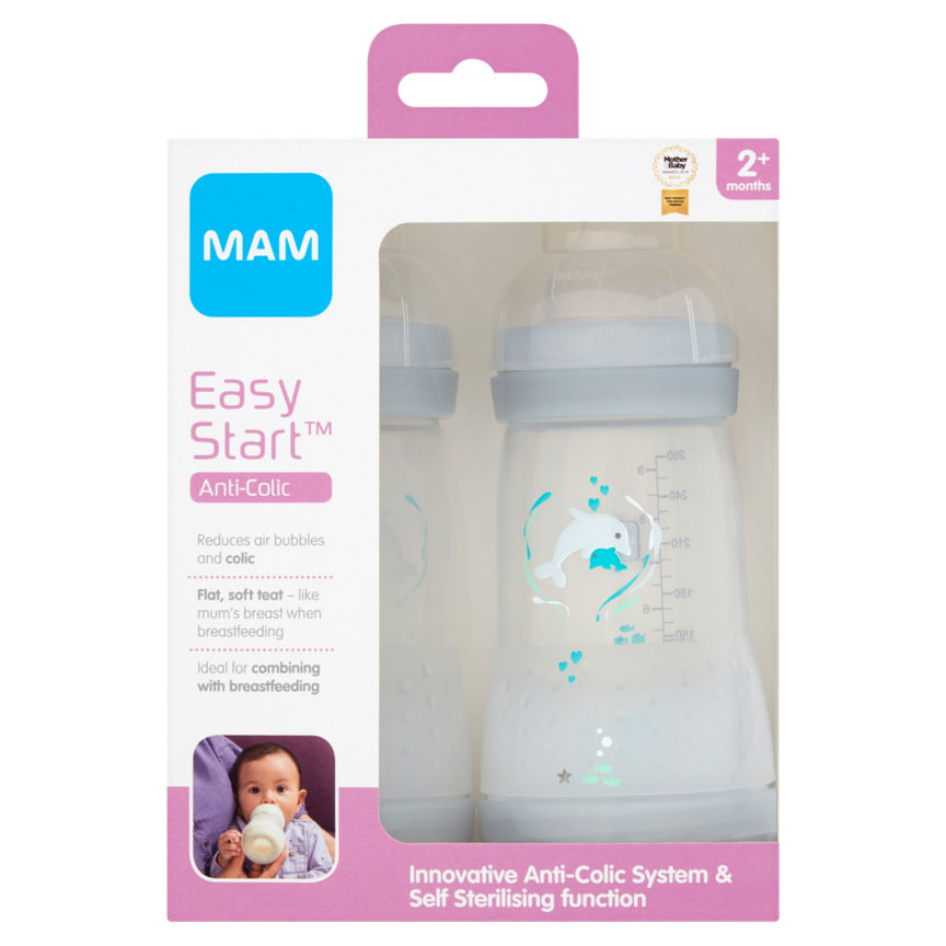 Mam bottles store self sterilising asda