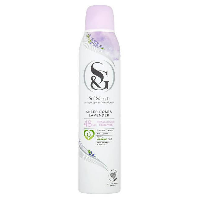 Soft & Gentle Anti-Perspirant Deodorant Sheer Rose & Lavender 250ml face & body skincare Sainsburys   