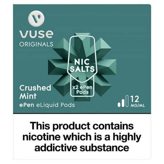 Vuse Vype ePen Refills Crushed Mint 12mg Electronic cigarettes Sainsburys   