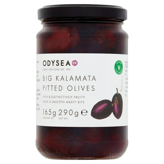 Odysea Greek Big Kalamata Pitted Olives 290g (165g*) Olives & antipasti Sainsburys   
