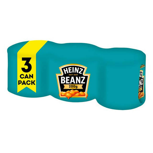 Heinz Baked Beans 3x200g Baked beans & canned pasta Sainsburys   
