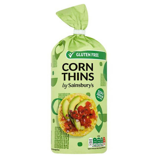 Sainsbury's Corn Thins 180g Crackers Sainsburys   
