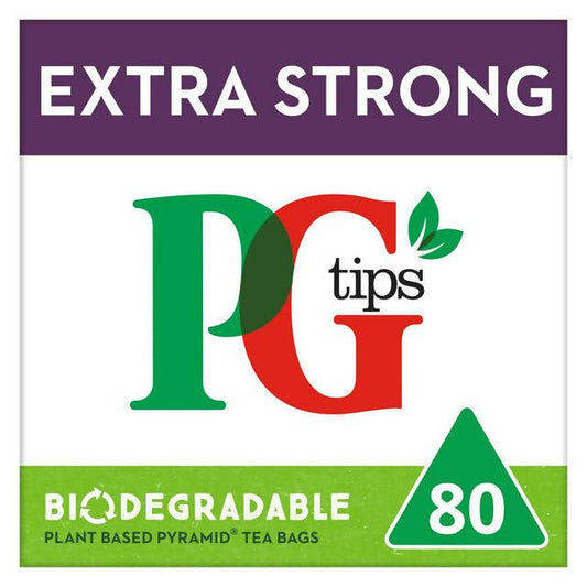 PG tips Extra Strong Biodegradable Tea Bags x80 All tea Sainsburys   