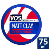 VO5 Extreme Style Matt Hair Clay 75ml hair Sainsburys