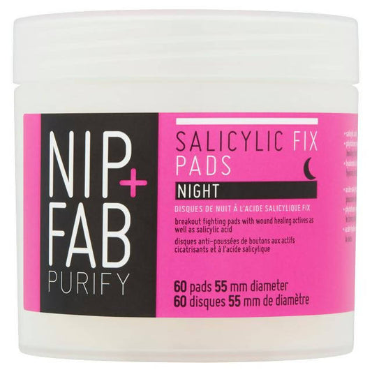 Nip+Fab Salicylic Acid Night 60 Pads GOODS Sainsburys   