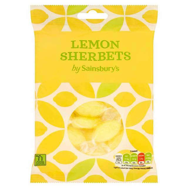 Sainsbury's Lemon Sherbet Sweets 200g sweets Sainsburys   