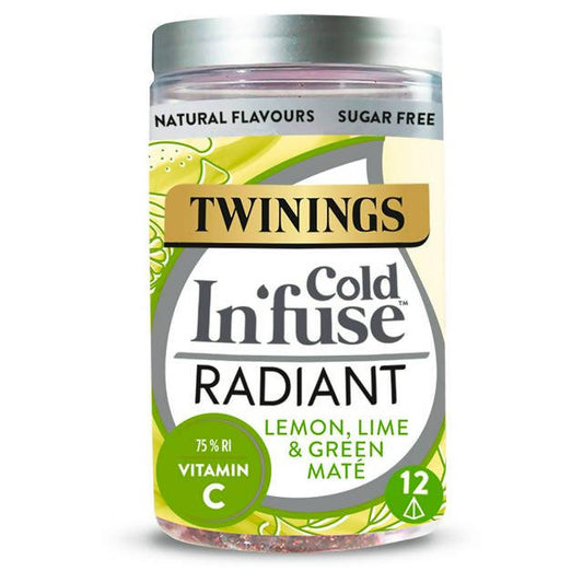 Twinings Cold In'fuse Radiant with Lemon, Lime & Vitamin C, 12 Infusers Tea Sainsburys   