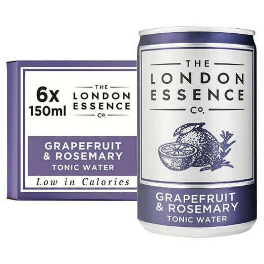 The London Essence Co. Grapefruit & Rosemary Tonic Water Multipack Can 6x150ml Adult soft drinks Sainsburys   
