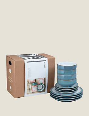 12 Piece Azure Dinner Set Tableware & Kitchen Accessories M&S   
