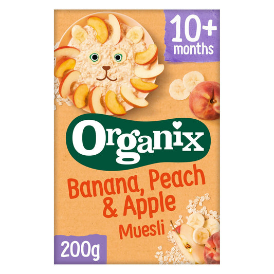Organix Banana, Peach & Apple Baby Muesli Organic Baby Foods McGrocer Direct   