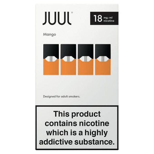 JUULpods Mango Nectar 18mg 4 pack smoking control Sainsburys   