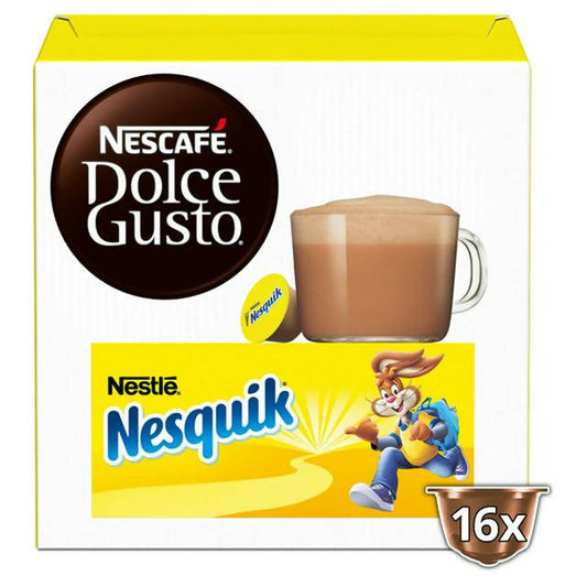 Nescafe Dolce Gusto Nesquik Hot Chocolate Pods, 16 Pods Per Box All coffee machine pods Sainsburys   