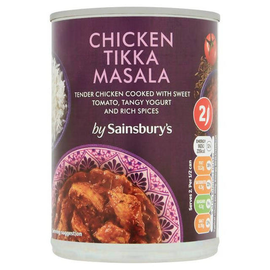 Sainsbury's Chicken Tikka Masala 392g Hot meat & meals Sainsburys   