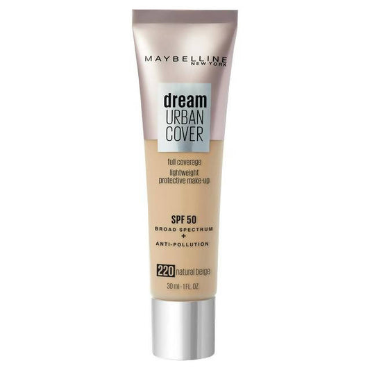Maybelline Dream Urban Cover All-In-One Protective Makeup 220 Natural Beige All Sainsburys   