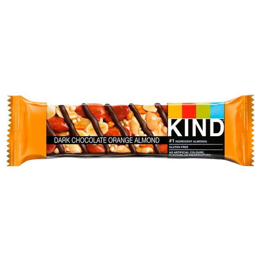 Kind Dark Chocolate Orange Almond 40g cereal bars Sainsburys   