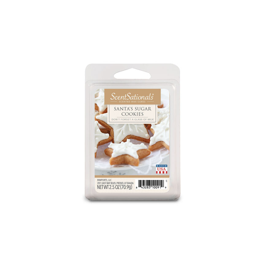 ScentSationals Santa's Sugar Cookies 2.5 Oz Scented Fragrant Wax