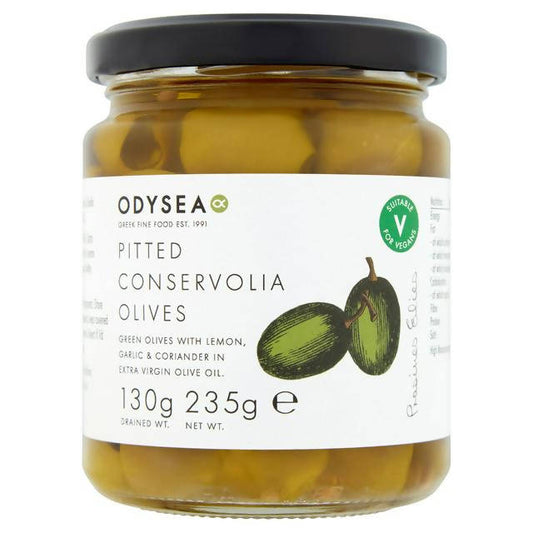 Odysea Pitted Conservolia Olives 235g Olives & antipasti Sainsburys   