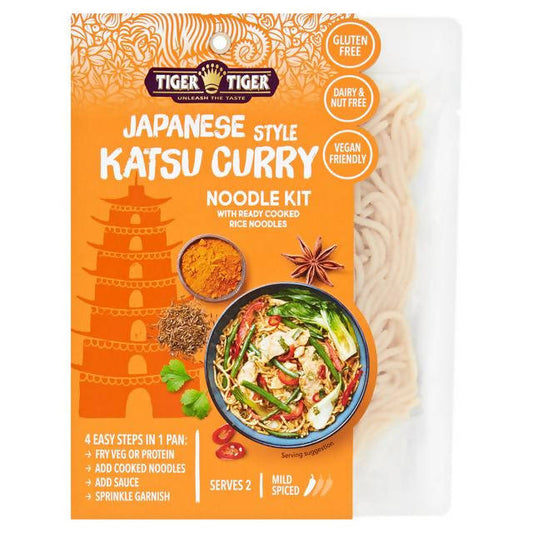 Tiger Tiger Japanese Style Katsu Curry Rice Noodles Ready Kit 350g GOODS Sainsburys   