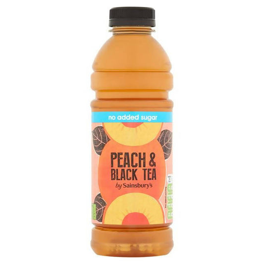 Sainsbury's Peach & Black Tea 750ml Adult soft drinks Sainsburys   