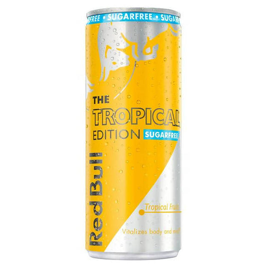 Red Bull Sugarfree The Tropical Edition, 250ml Sports, Energy & Wellness Drinks Sainsburys   