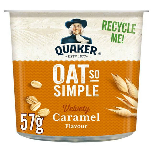 Quaker Oat So Simple Caramel Porridge Pot 57g Porridge & oats Sainsburys   
