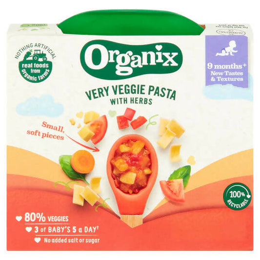 Organix Very Veggie Pasta with Herbs (190g) Organic Baby Foods McGrocer Direct   