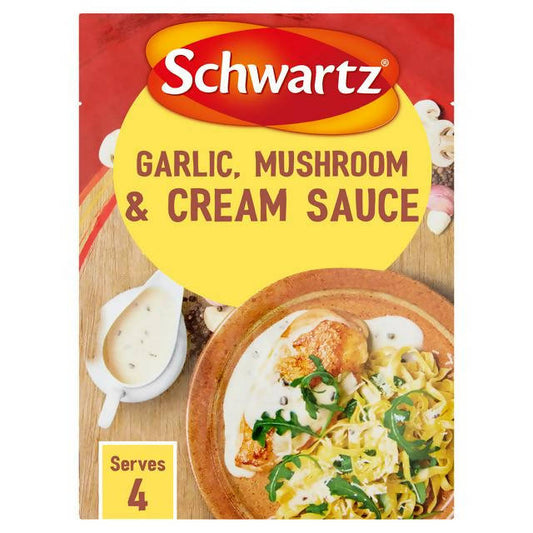 Schwartz Garlic, Mushroom & Cream Sauce Mix 26g Traditional & packet sauces Sainsburys   