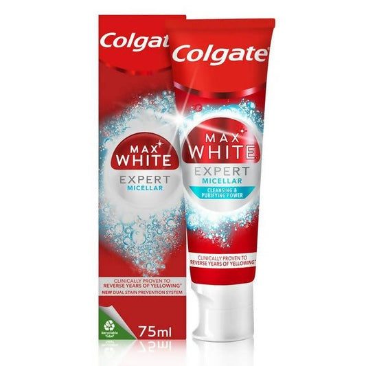 Colgate Max White Expert Micellar Whitening Toothpaste 75ml toothpaste Sainsburys   