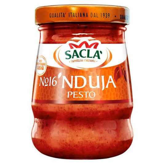 Sacla' 'Nduja Pesto Cooking sauces & meal kits Sainsburys   