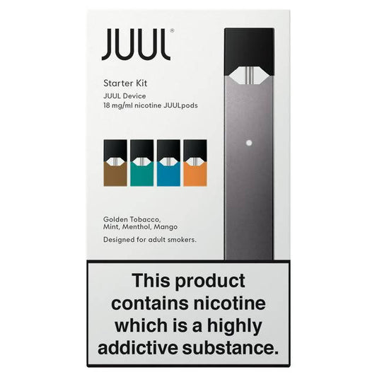 JUUL Starter Kit with 4 pods 18mg smoking control Sainsburys   