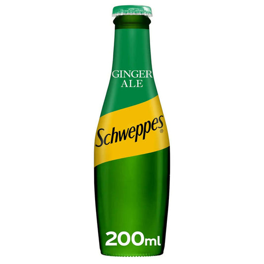 Schweppes Ginger Ale 24 x 200ml Flavour Soft Drink McGrocer Direct   
