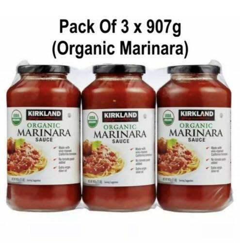 Kirkland Signature Organic Marinara Sauce, 3X907g Cooking Sauce Costco UK   