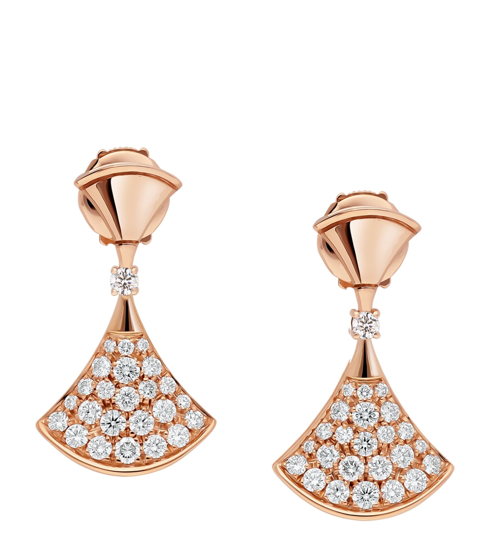 Bvlgari rose gold discount earrings